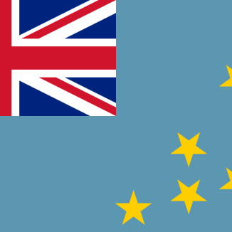 Tuvalus flagga med 9 stjärnor